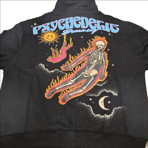 Civilized Other - CivilizeD Psychedelic Dreaming Zip Up Hoodie Small NWT